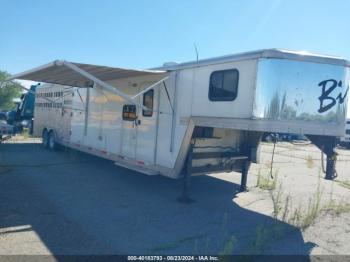  Salvage Bison Coach Horse Trailer