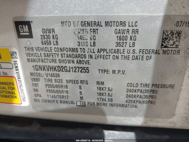 Chevrolet Traverse 2lt Image 6