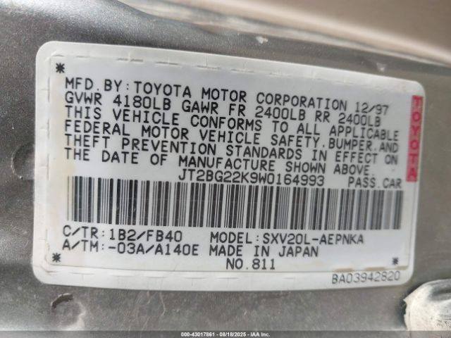 Toyota Camry Le Image 13