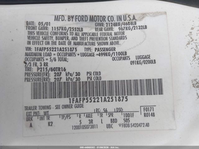 Ford Taurus Ses Image 2