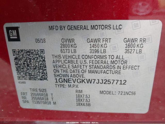 Chevrolet Traverse 1lt Image 10